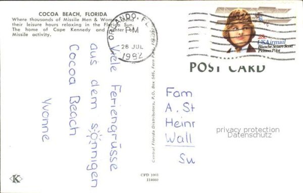 Cocoa Beach Fliegeraufnahme Strand und Türme – Bild 2