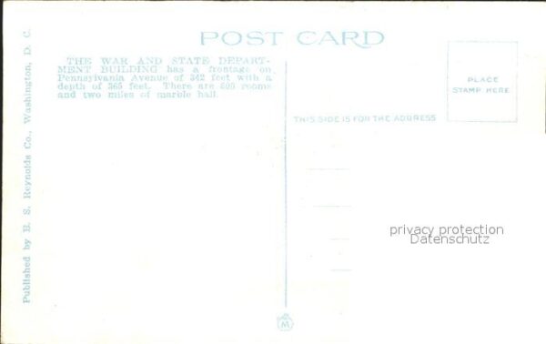Washington DC U.S. War State and Navy Department – Bild 2