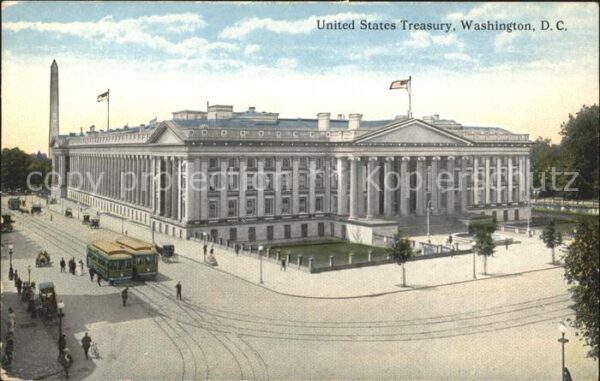 Washington DC United States Treasury Strassenbahn