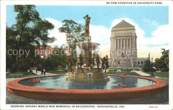 Indianapolis Indiana World War Memorial and de Pew F