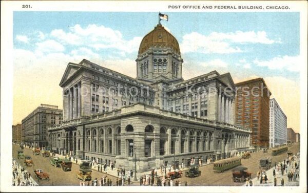 Chicago Illinois Post Office and Federal Building Strass