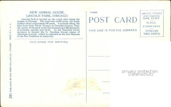 Chicago Illinois Animal House Lindoln Park – Bild 2