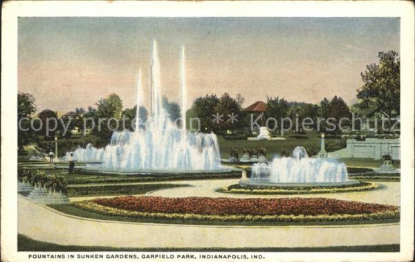 Indianapolis Fountains in Sunken Gardens Garfield Pa