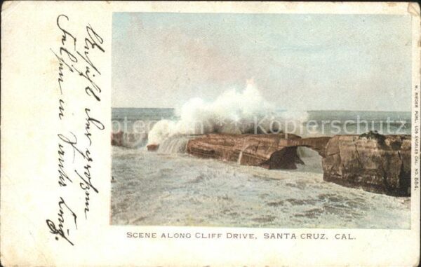 Santa Cruz California Along Cliff Drive