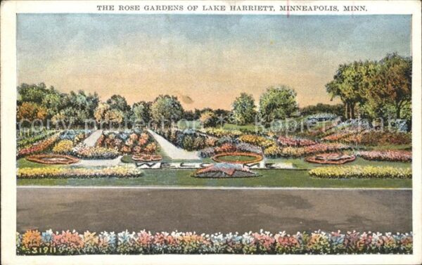 Minneapolis Minnesota Rose Gardens of Lake Harriett
