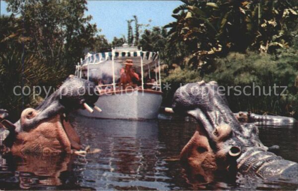 Disneyland Orlando Jungle Cruise Nilpferde Boot