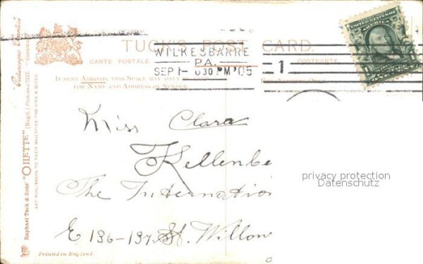 Verlag Tucks Oilette Nr. 7117 Manacle Rocks Cornwall Schafe – Bild 2
