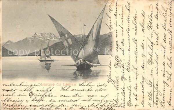 Segelboote Barque du Leman