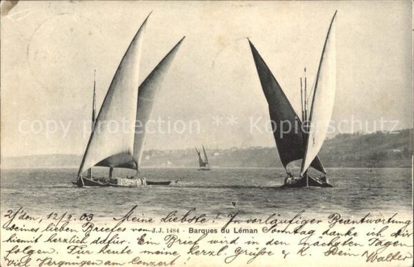 Segelboote Barques du Leman