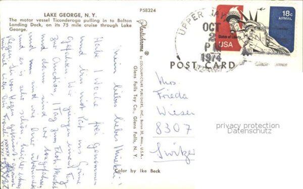 Faehre Ferry Bac Traghetto-- Ticonderoga Lake George New York – Bild 2