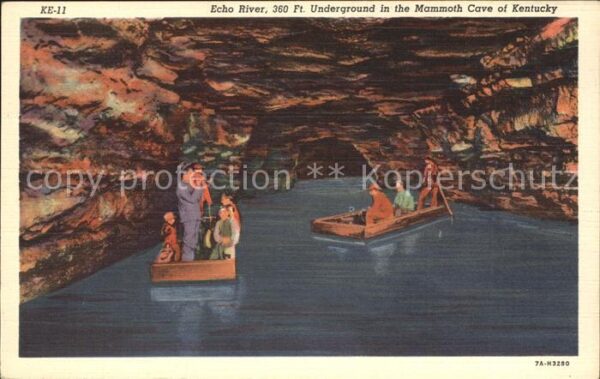 Hoehlen Caves Grottes Echo River Mammoth Cave Kentucky