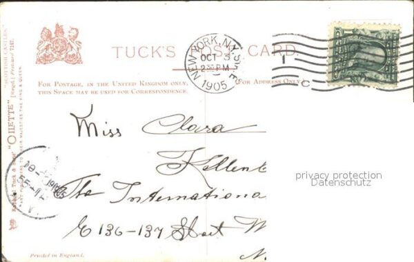 Verlag Tucks Oilette Nr. 7147 Kilchwin Castle Schottland Segelbo – Bild 2