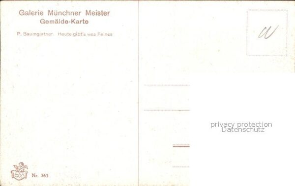 Verlag Galerie Muenchner Meister Nr. 363 P. Baumgartner Küche kochen Hühnche – Bild 2