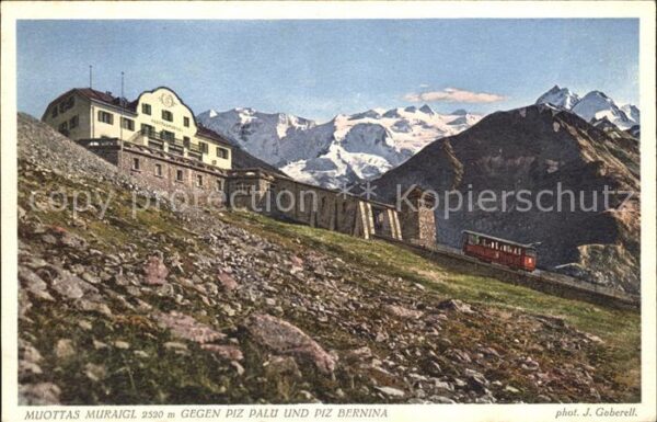 Foto Gaberell J. Nr. 5003 Muottas Muraigl Piz Palü Piz Berni
