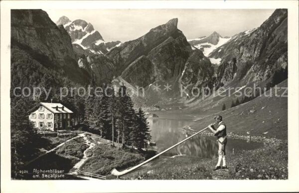Alphorn Alphornbläser Seealpsee