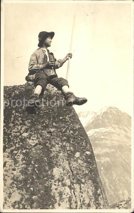 Wandern Bergsteigen Junge