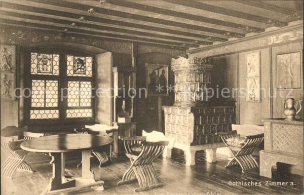 Kachelofen Gothisches Zimmer Fraumünster-Abtei Zür