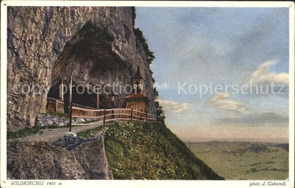 Foto Gaberell J. Nr. 4422 Wildkirchli