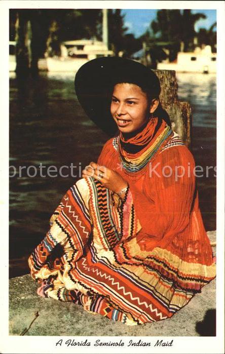 Indianer Native American Florida Seminole Indian Maid