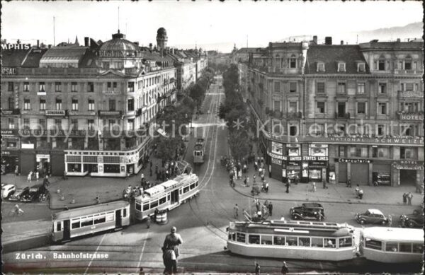 Strassenbahn Bahnhofplatz Zürich