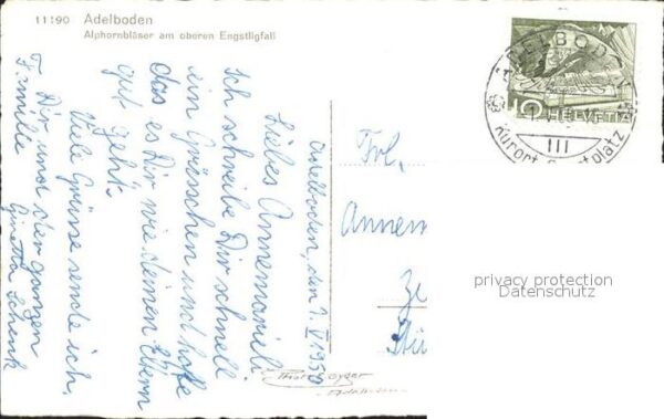 Alphorn Alphornbläser Adelboden Engstligfall – Bild 2