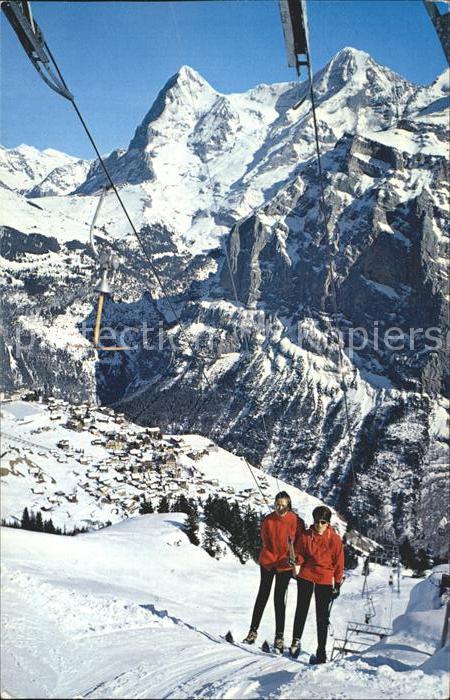 Skifahren Skilift Mürren Schiltgrat Eiger Mönch