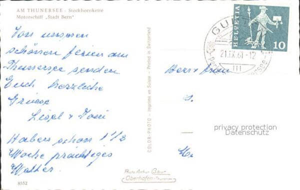 Motorschiffe Stadt Bern Thunersee Stockhornkette – Bild 2