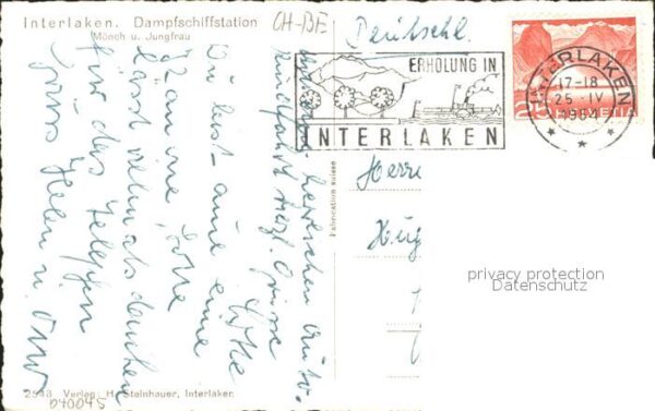 Dampfer Seitenrad Helvetia Interlaken Dampfschiffstation – Bild 2