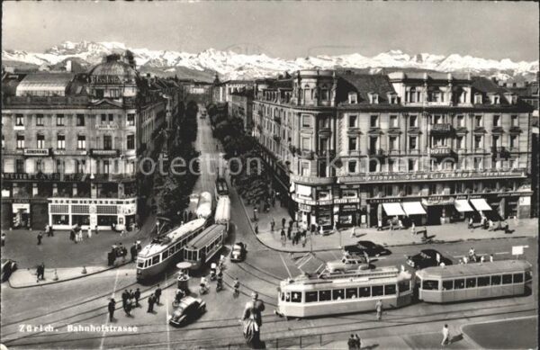Strassenbahn Bhanhofstrasse Zürich