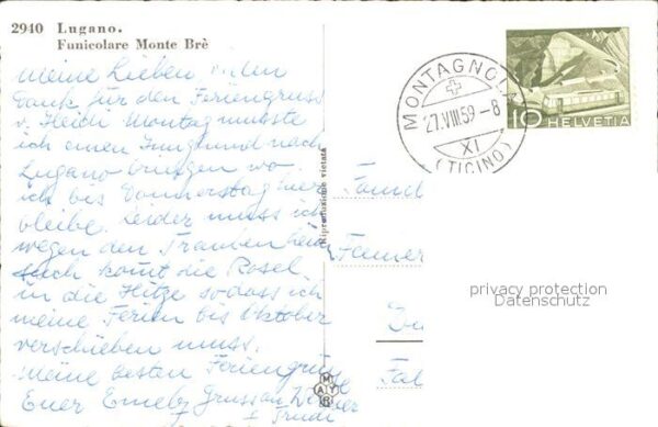 Zahnradbahn Lugano Funicolare Monte Bre – Bild 2