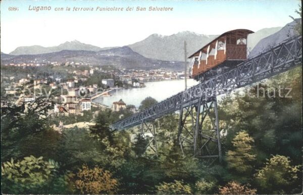 Zahnradbahn Lugano ferrovia funicolare San Salvator