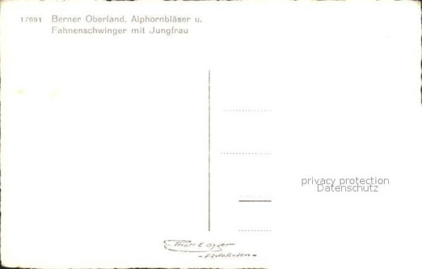 Alphorn Alphornbläser Fahnenschwinger Berner Ob – Bild 2