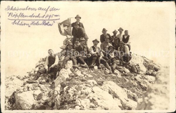 Wandern Köpflenstock Sektion Hoher Rohn