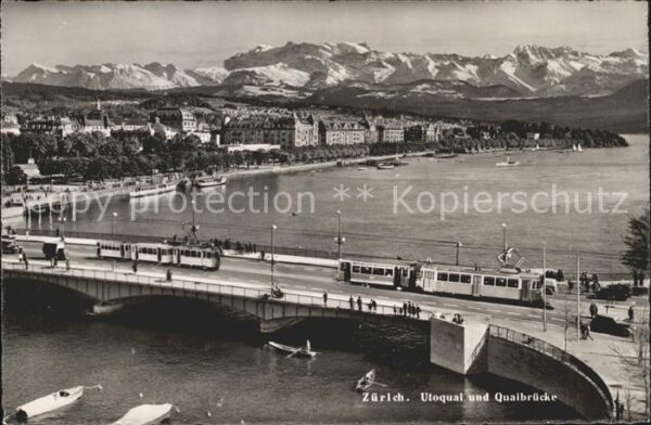 Strassenbahn Utoquai Quaibrücke Zürich