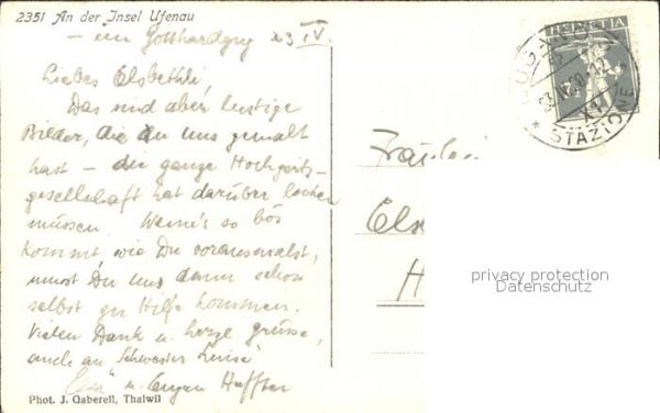 Foto Gaberell J. Nr. 2351 An der Insel Ufenau – Bild 2