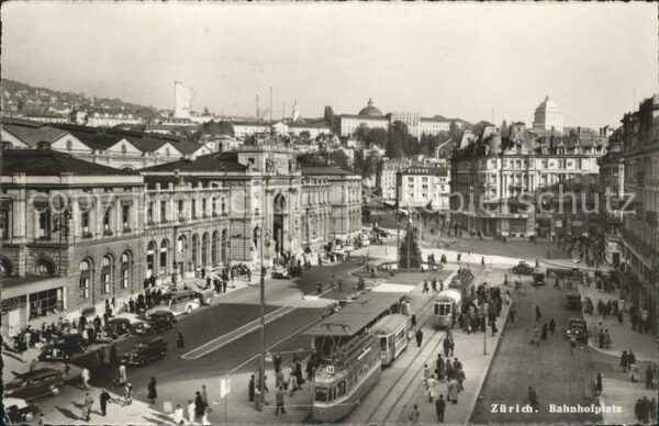 Strassenbahn Bhanhofplatz Zürich