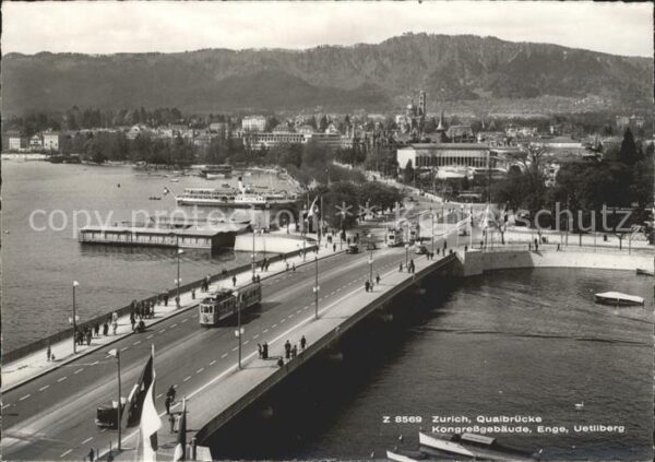 Strassenbahn Quaibrücke Kongressgebäude Enge Uetlibe