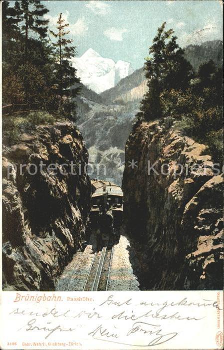 Bergbahn Brünigbahn Passhöhe