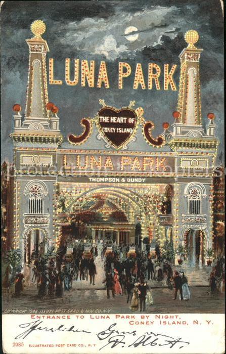 Lunapark Coney Island N.Y. Entrance Eingang