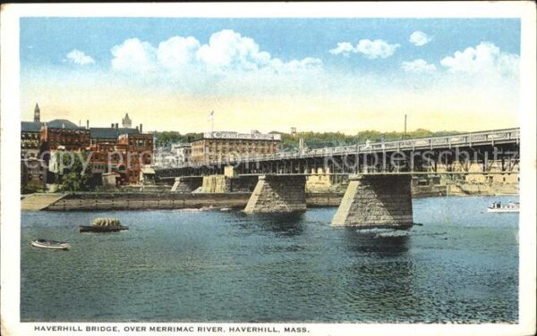 Haverhill Massachusetts Haverhill Bridge over Merrimac River