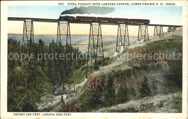 Idaho City Steel Viaduct over Lawyers Canyon Camas