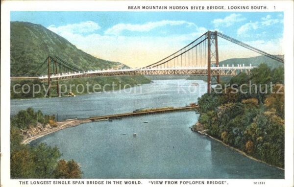 Newburgh New York Bear mountain hudson river bridge looki