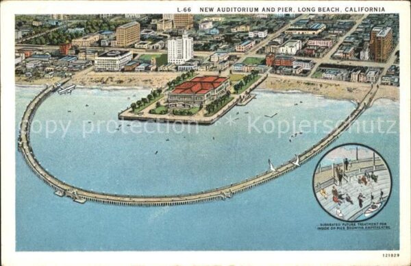 Long Beach California New Auditorium Pier