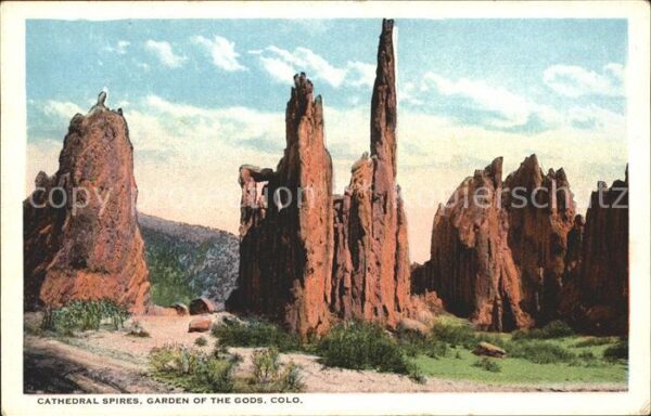 Colorado Springs Cathedral spires garden of the gods