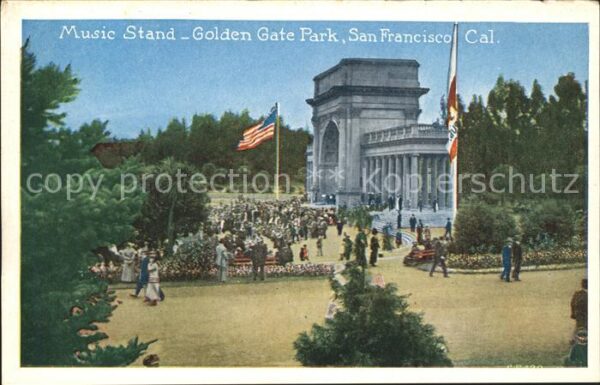 San Francisco California Music Stand Golden Gate Park