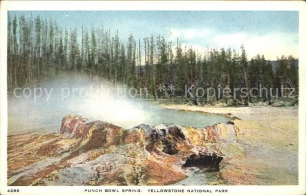 Yellowstone National Park Punch bowl spring Yellowstone national