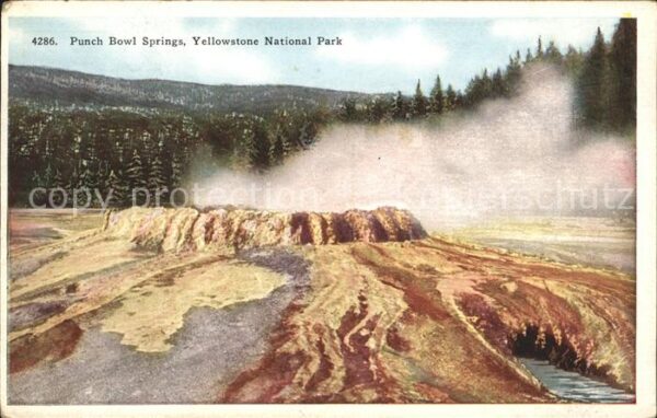 Yellowstone National Park Punch bowl springs yellowstone national