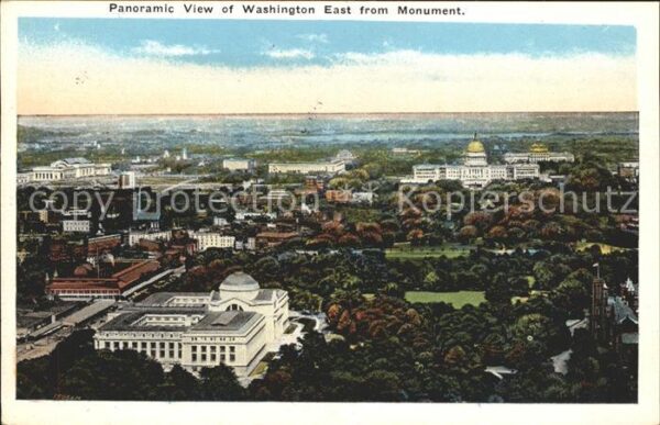 Washington DC Panoramic view Washington east Monument