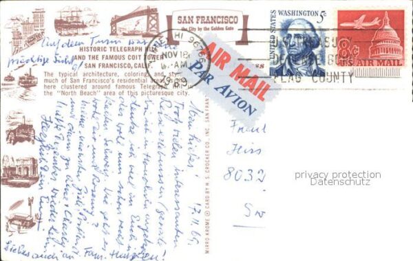 San Francisco California Historic Telegraph hide the famous coit – Bild 2