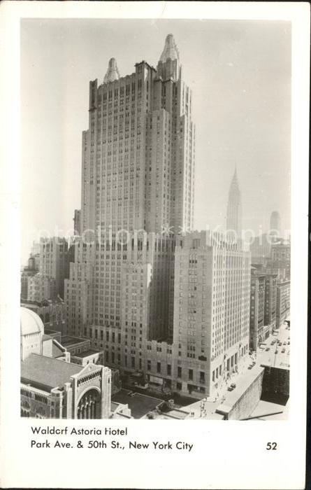 New York City Waldorf Astoria Hotel